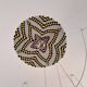 Handcrafted suspension cascade 6 lights "Moroccan Basket"