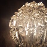 Vintage teak wall lamp from the 60s with chrome