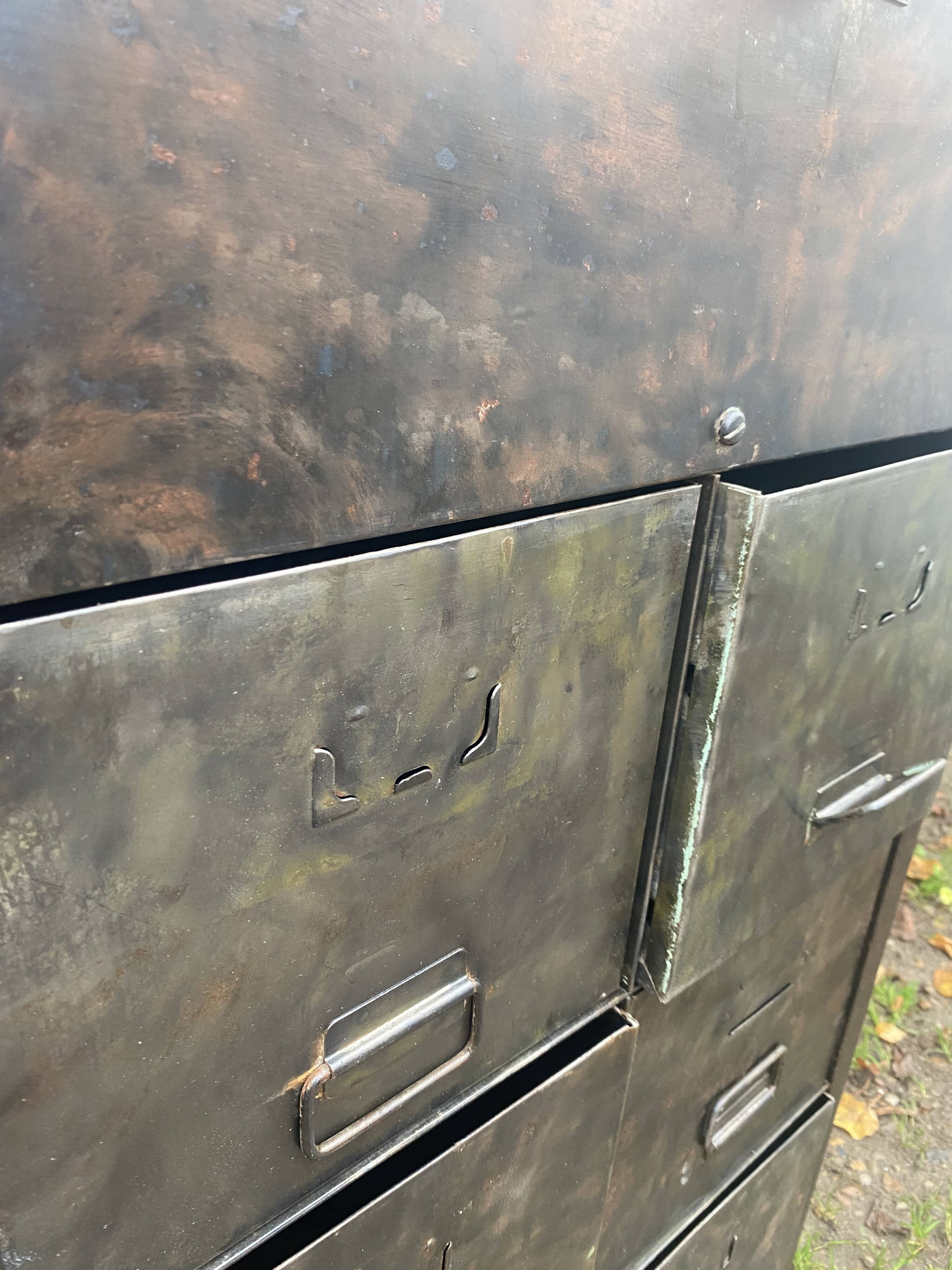 Meuble militaire 12 tiroirs industriels