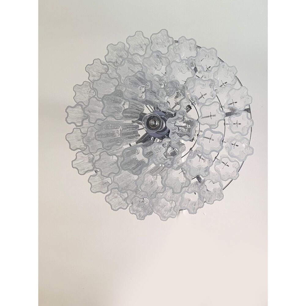 Belt “tronchi” murano glass chandelier