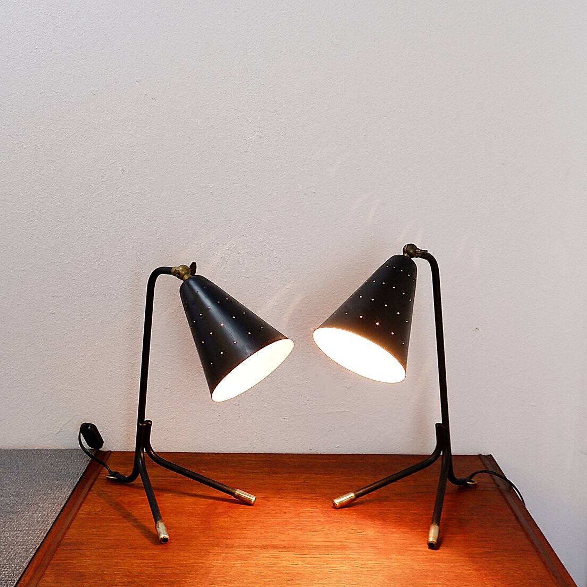 Pair of Svend Aage Holm Sørensen lamps for Holm Sørensen - 1950s