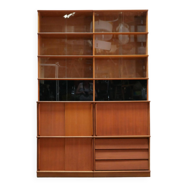 Bibliothèque vitrine par Didier Rozaffy pour les éditions Meubles Oscar