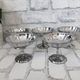 Ice cream cups or vintage sorbet, stainless steel, 70s