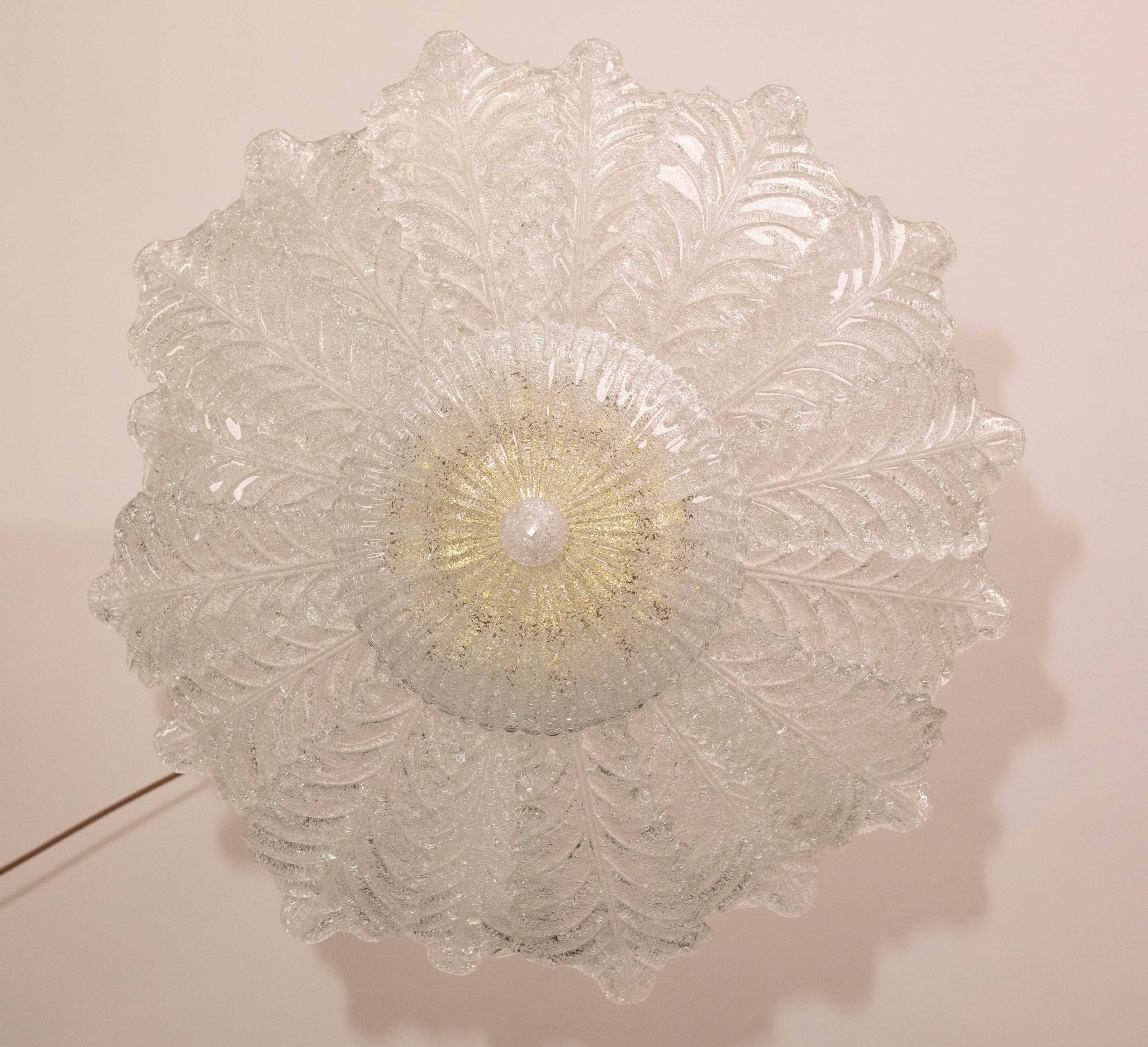 Napoli, Italian Murano Glass Ceiling Light or Flush Mount, 1970s