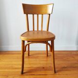 Vintage blonde wood bistro chair
