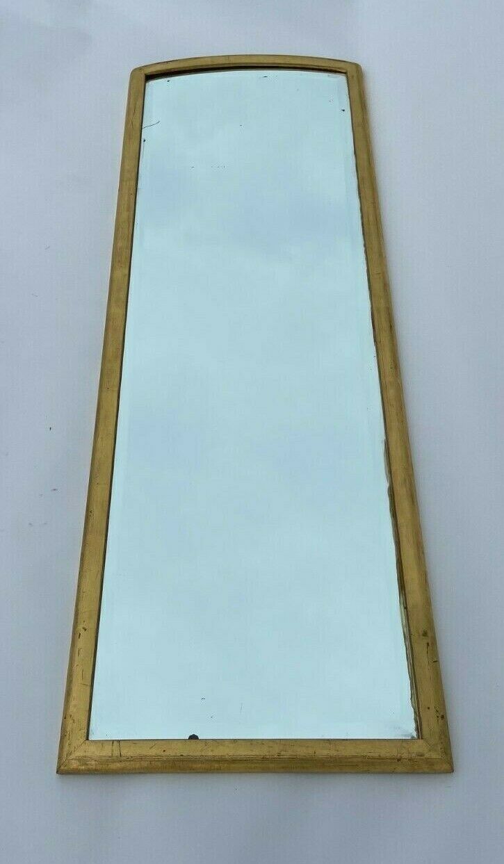 Rectangular mirror dore bevel 1960 47x135cm