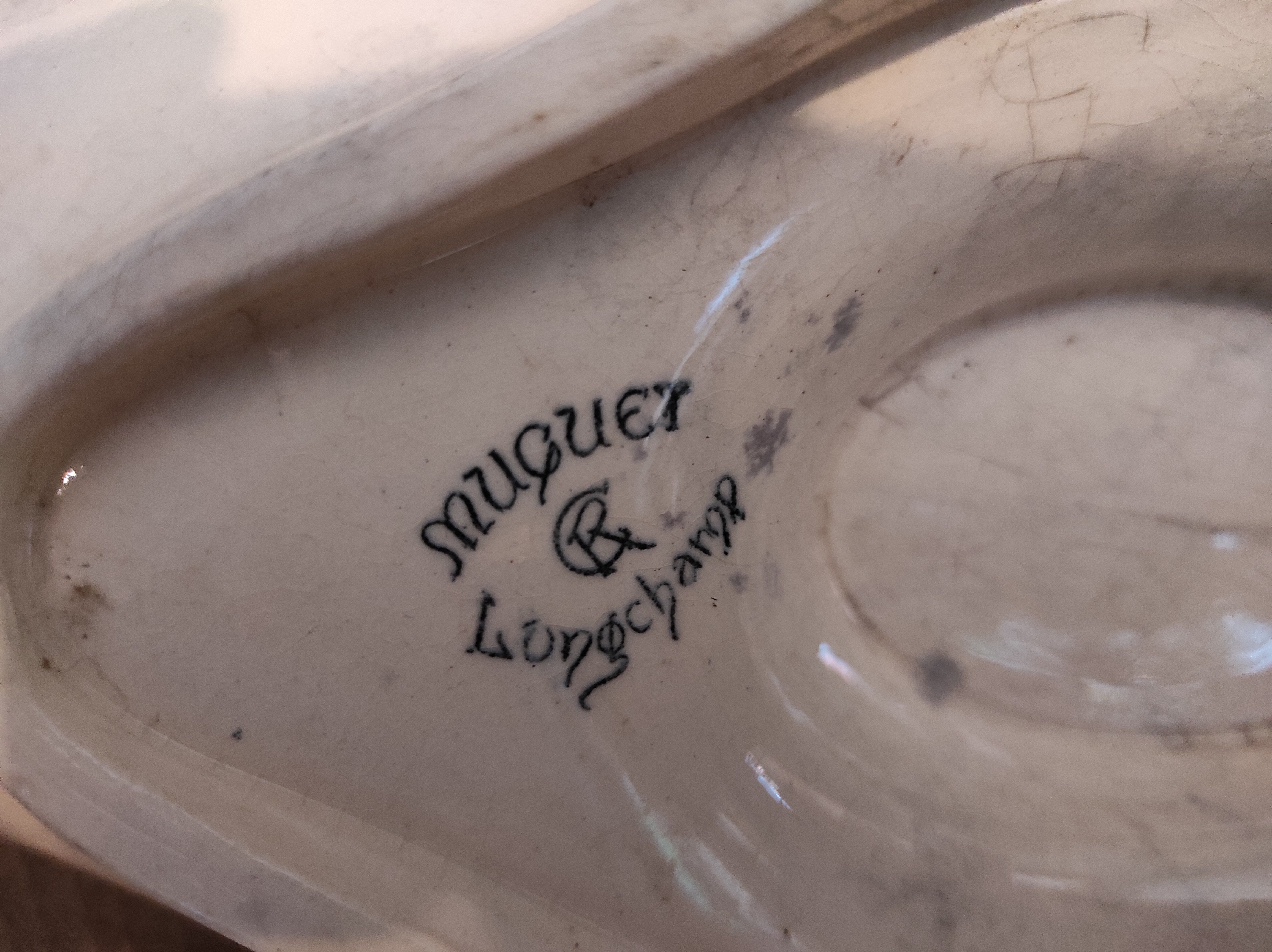 French vintage sauce boat, Muguet, from Longchamp