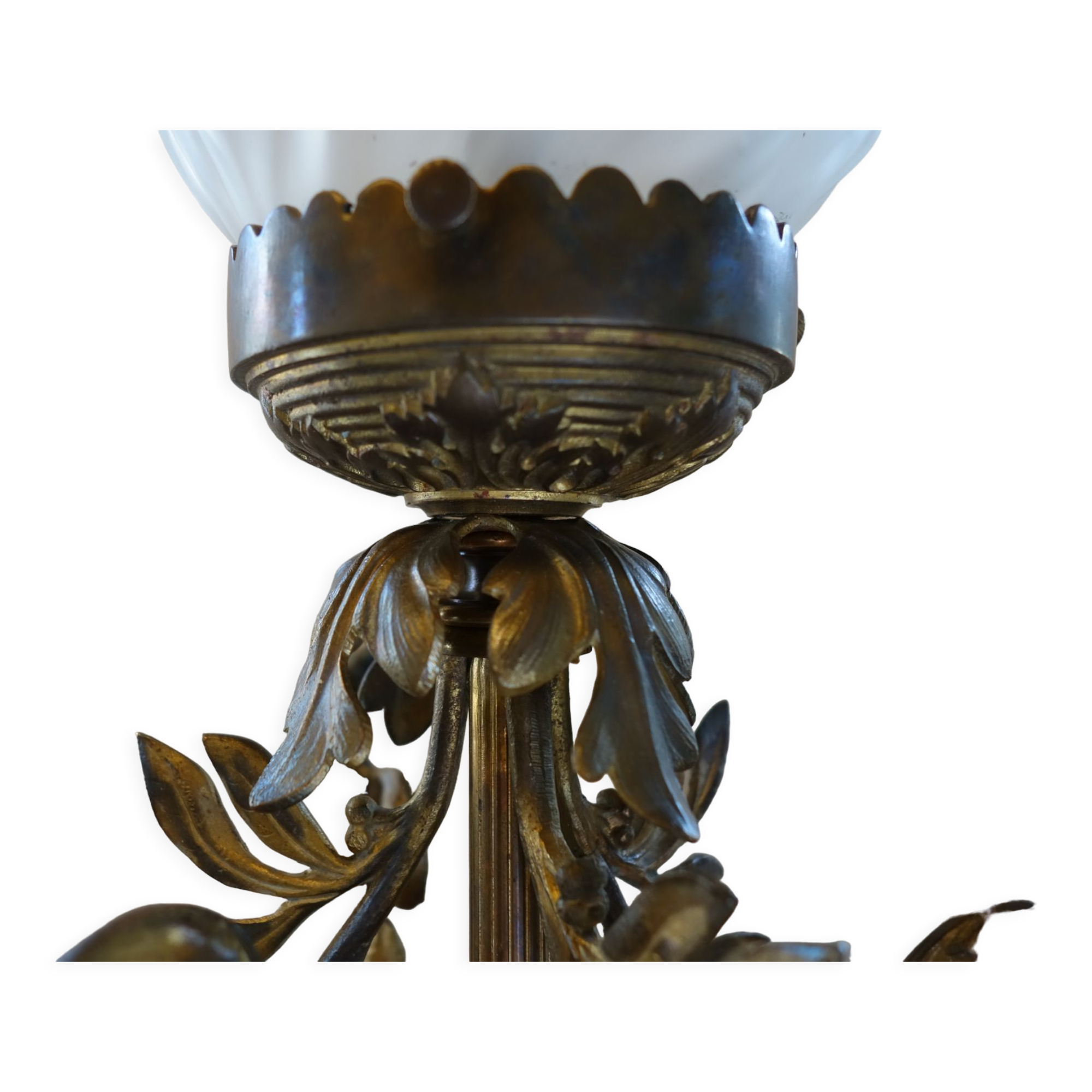 Lustre avec torchères style Napoléon 3