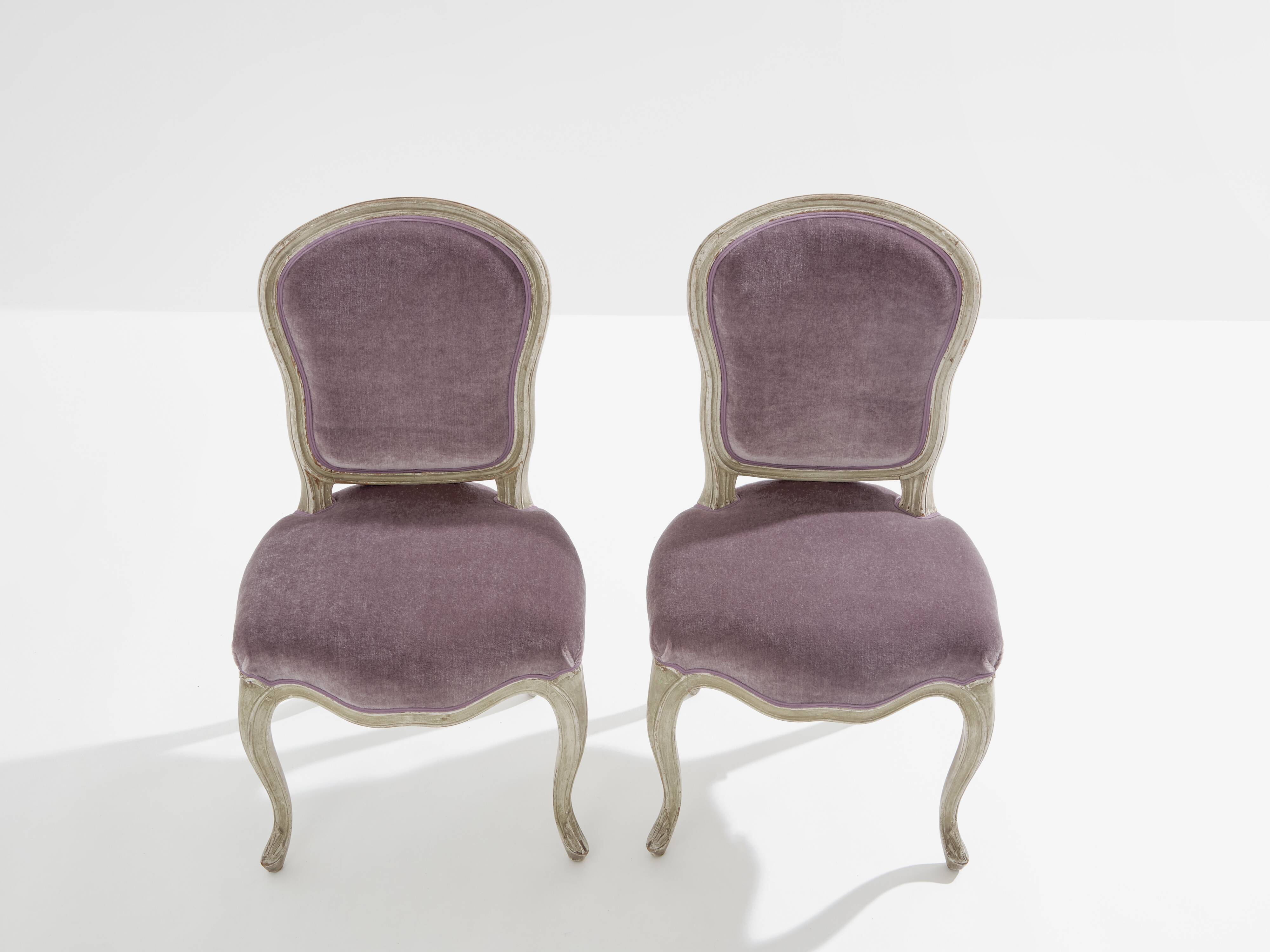 Paire de chaises néo-classiques Louis XV Maison Jansen 1940