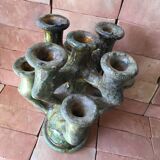 Tamegroute pottery candle holder