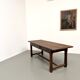 Farmhouse table, solid oak, 20th century.