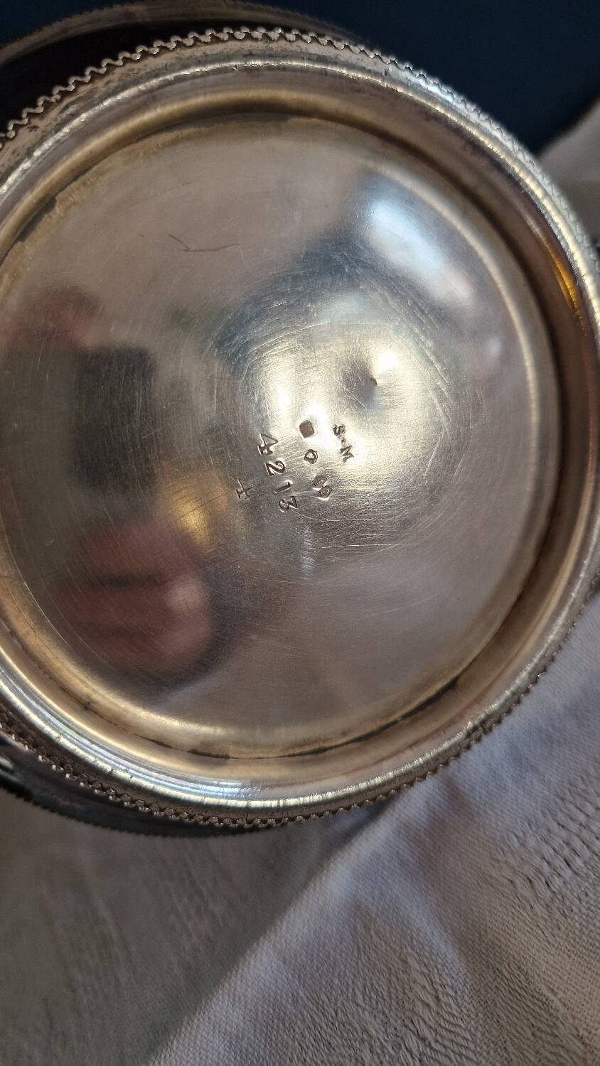 Silver metal coffee maker