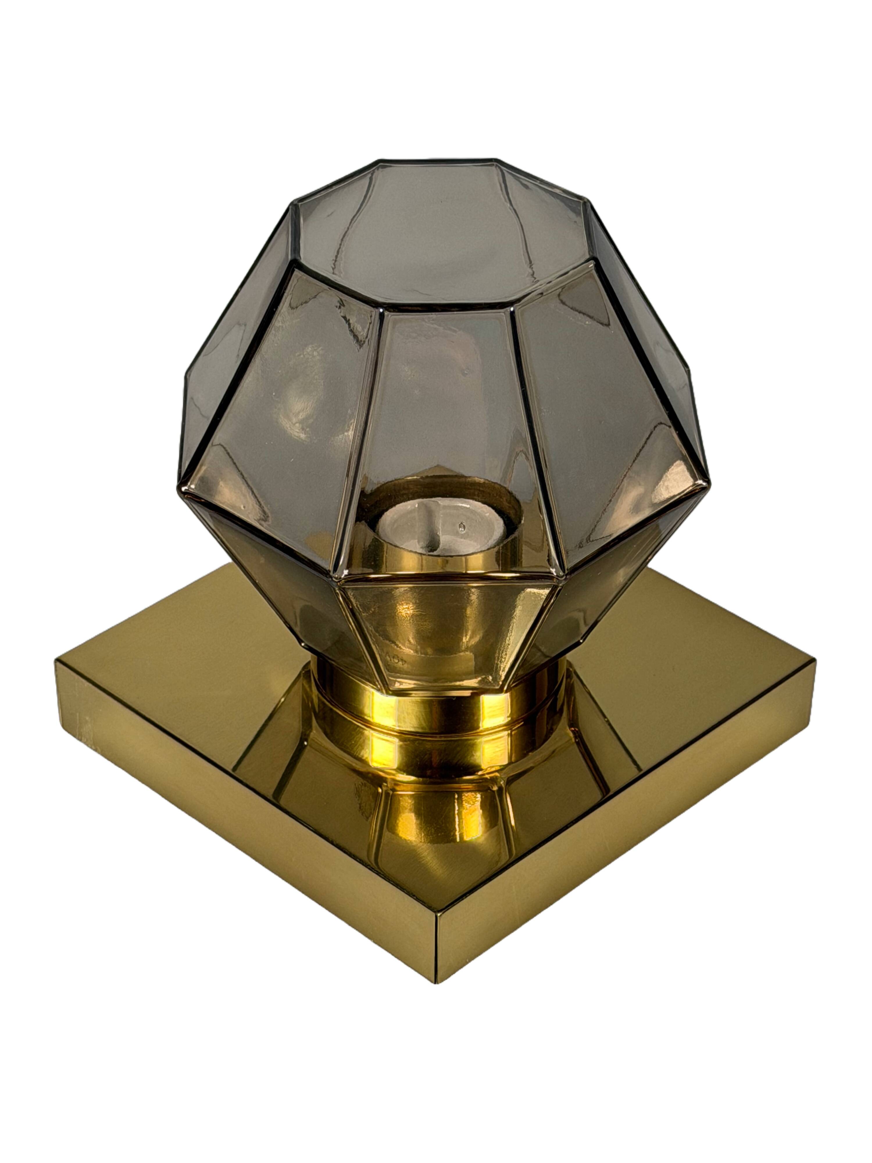 1960s 1970s Wall Sconce Wall Light from Glashütte Limburg Germany Design