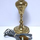 Solid brass lamp with star lampshade