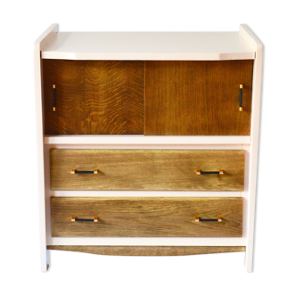 Powder pink chest of drawers