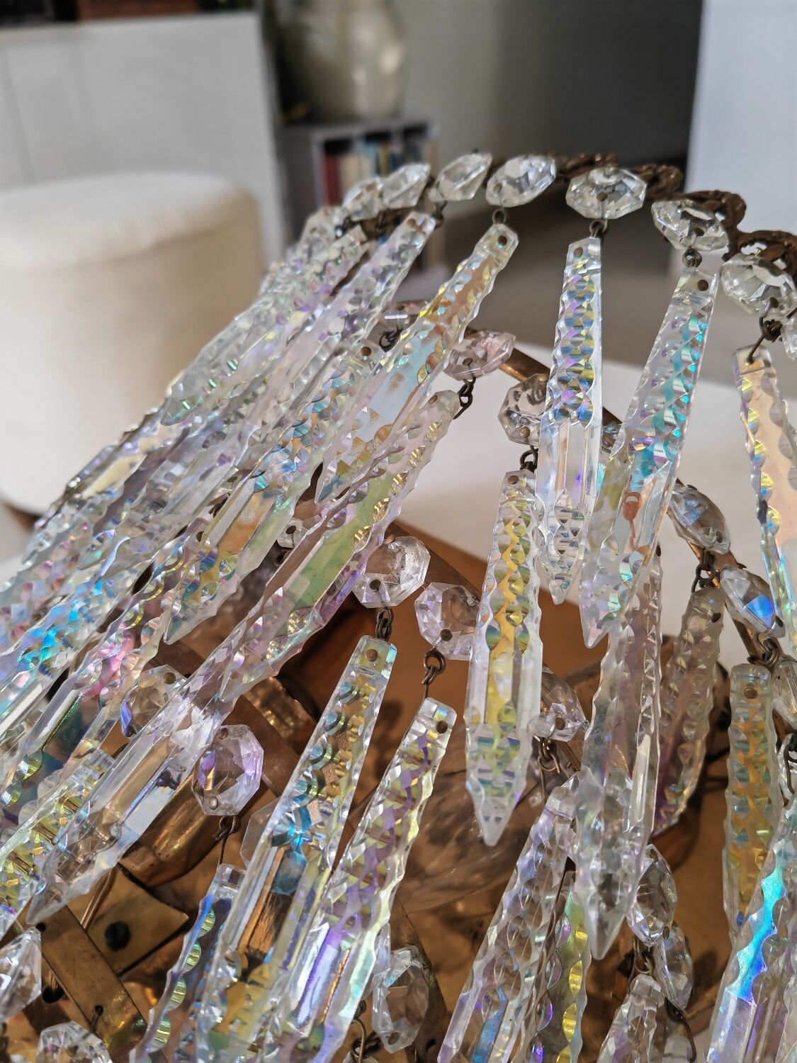Crystal wall lamp