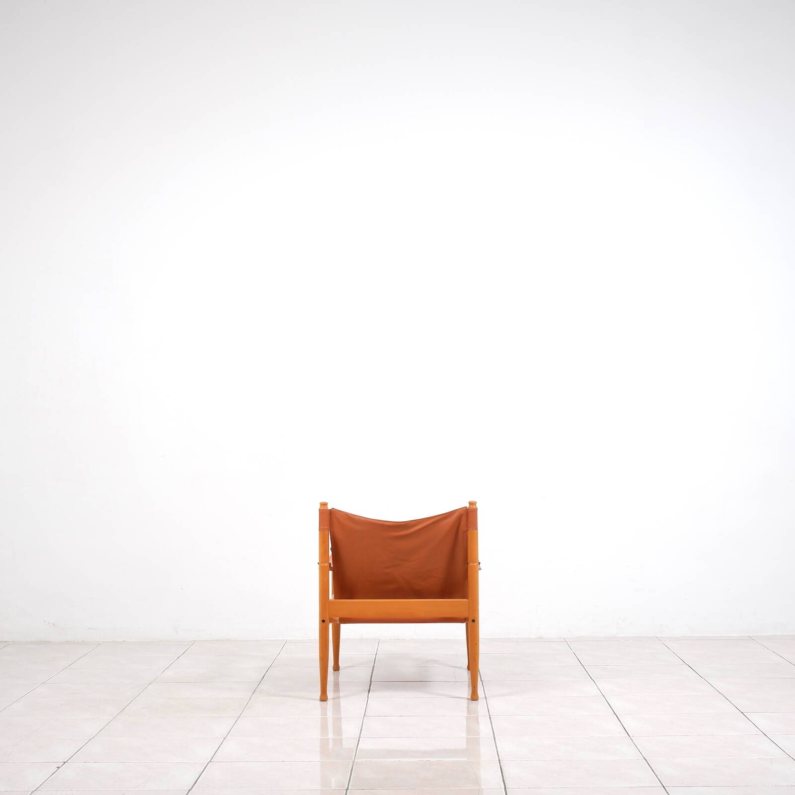 Safari leather lounge chair by Erik Worts for Niels Eilersen