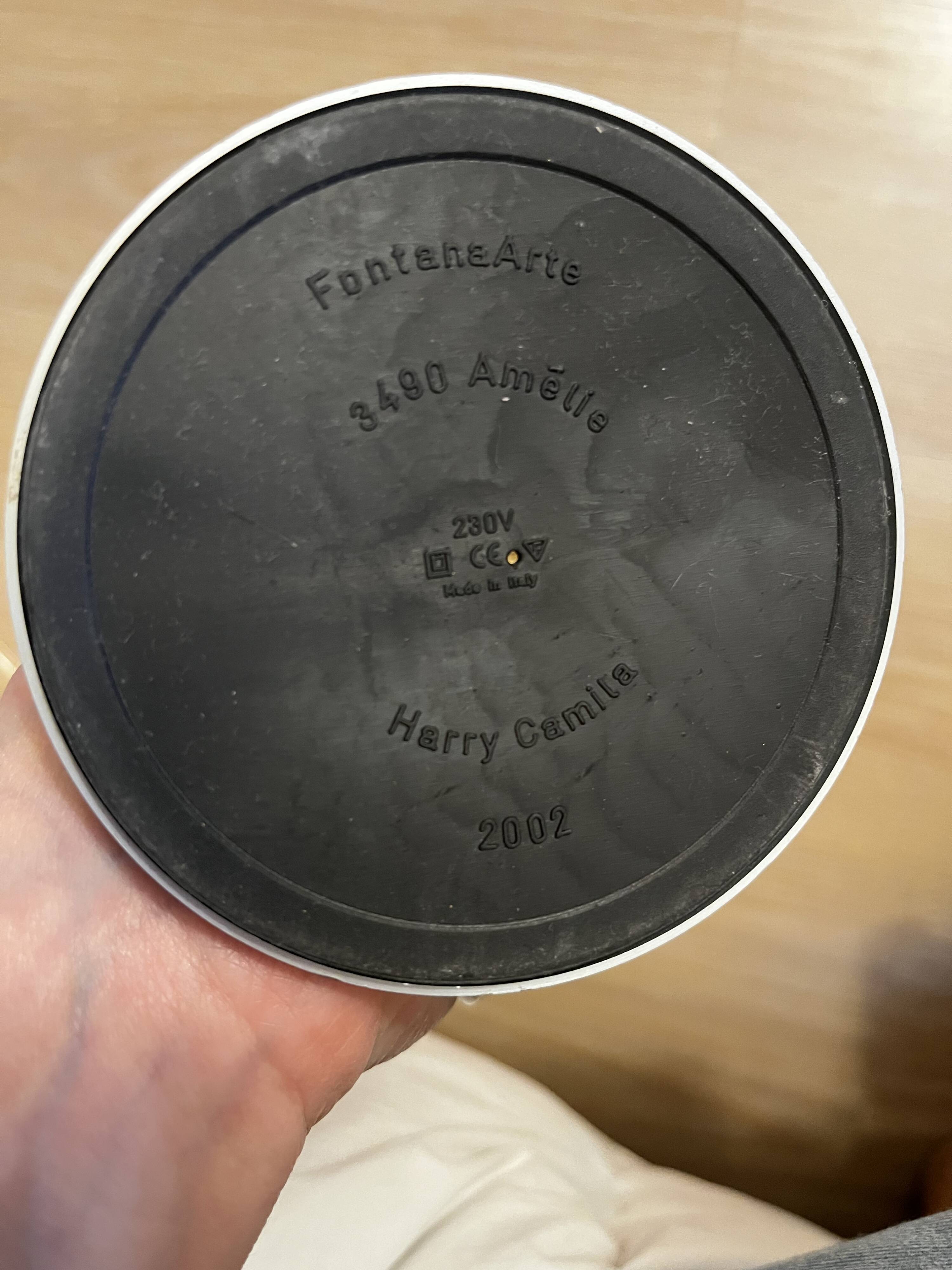 Fontana Arte table lamp modèle Amélie designed by Harry & Camila (2002)