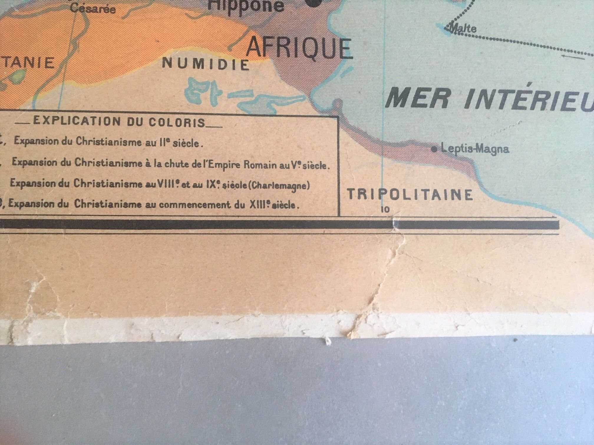 Vidal Lablache School Card No. 23 Palestine