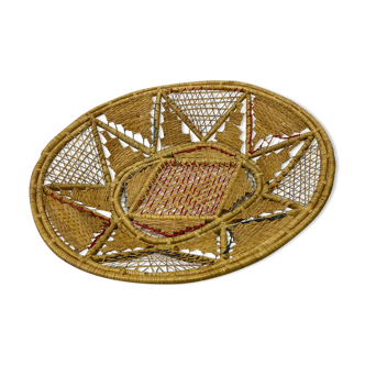 Vintage wicker handmade basket