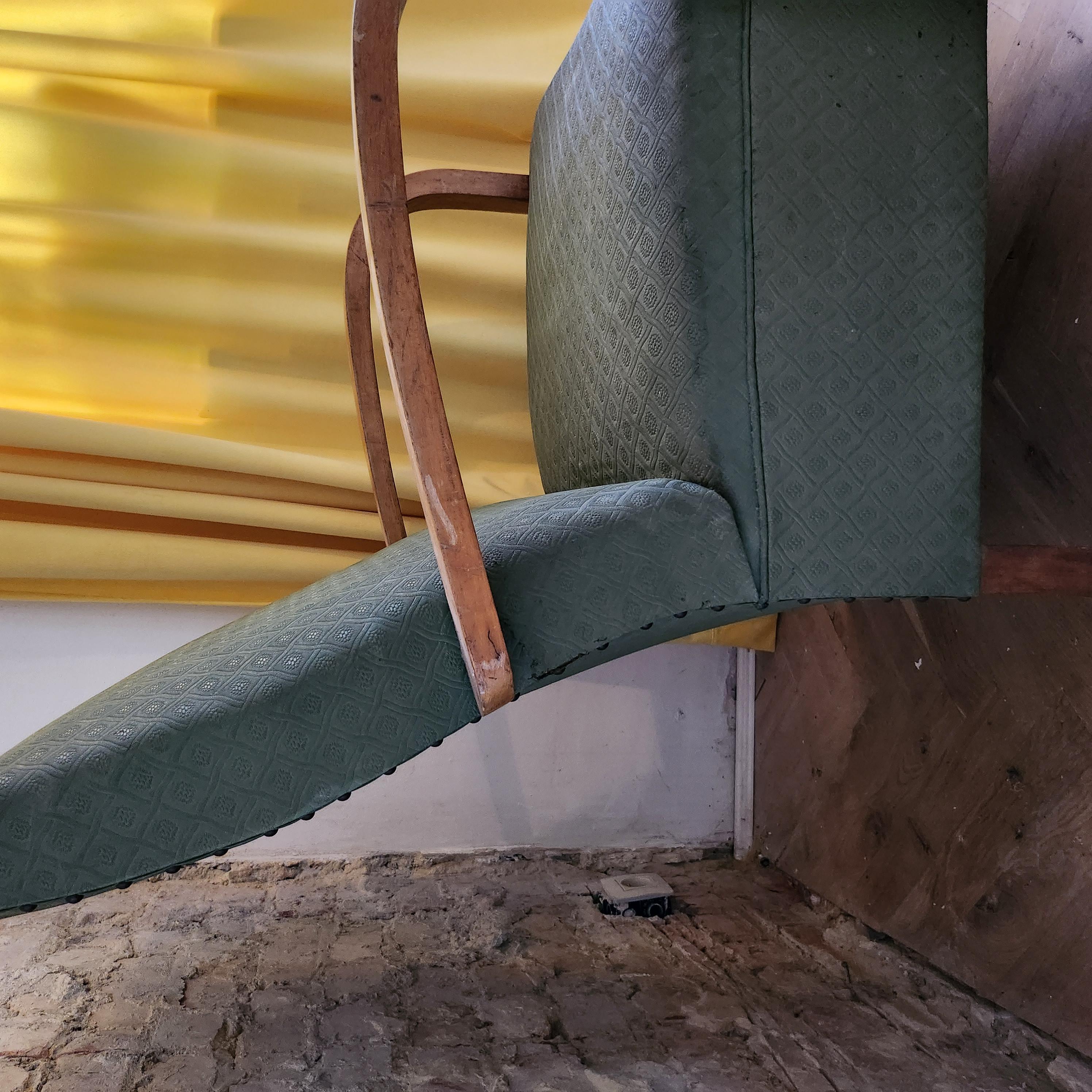 Fauteuil en bois courbé