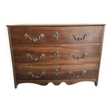 Provincial walnut commode – Louis XIV / Regency period – Early 18th century