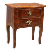 Antique baroque bedside table in rosewood, 18th century.