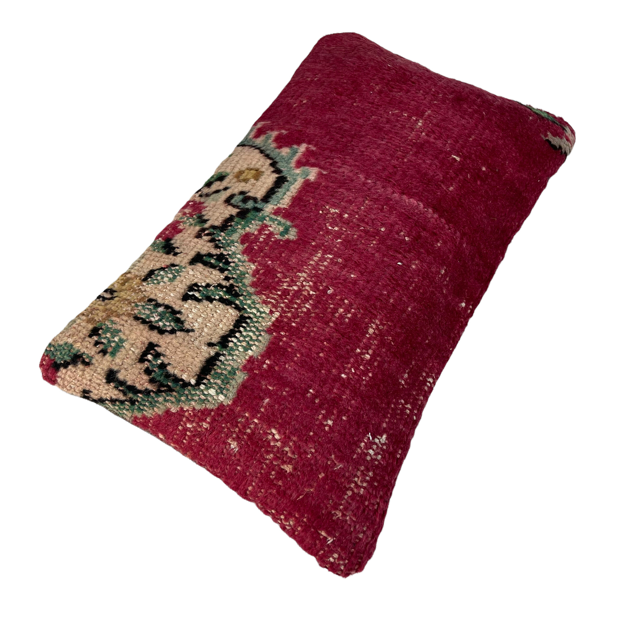 Vintage turkish rug cushion cover, 30 x 50 cm