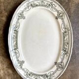 Oval ironstone dish from St Amand and Hamage, "Medallion" service