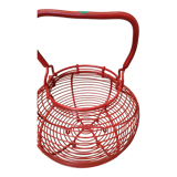 Panier salade œufs rouge ancien