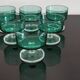 Set of 6 glasses of champagne Cavalier Luminarc vintage emerald green
