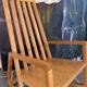 Rocking chair hêtre blond vintage