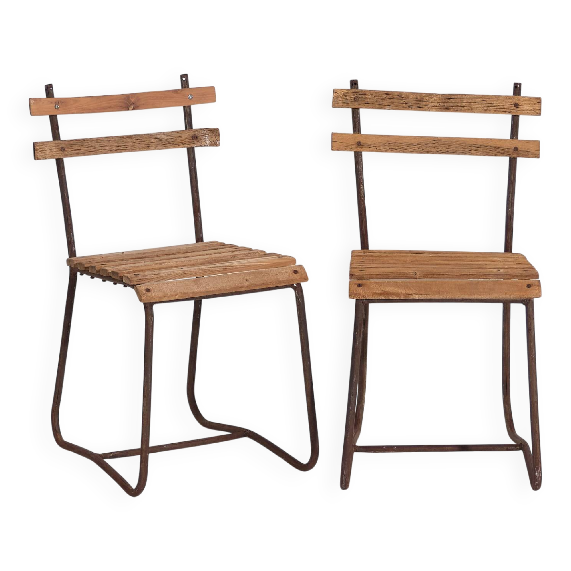 Antique garden chairs (c.1920). Set of 2 pieces no. 2