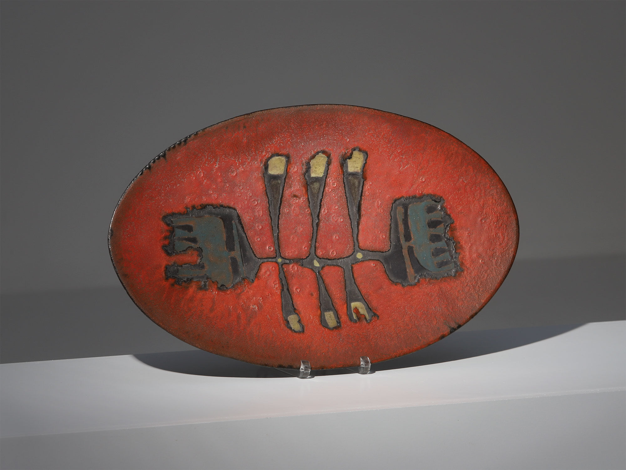 Ceramic Perignem plate 1960s