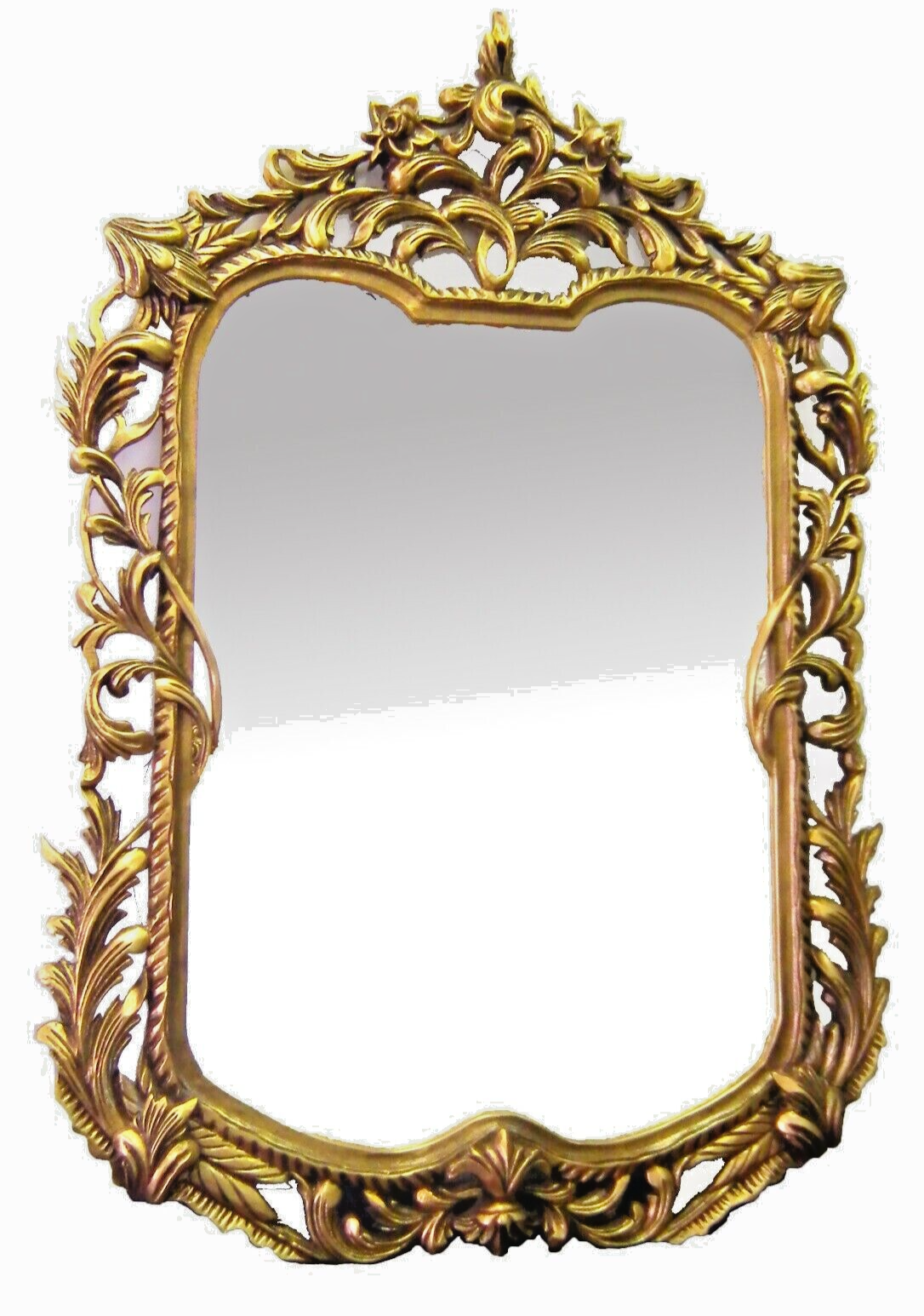 Miroir en bois en hêtre doré