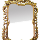 Miroir en bois en hêtre doré