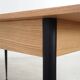 Oak table, Italian design, 1980s, manufacture: Italy