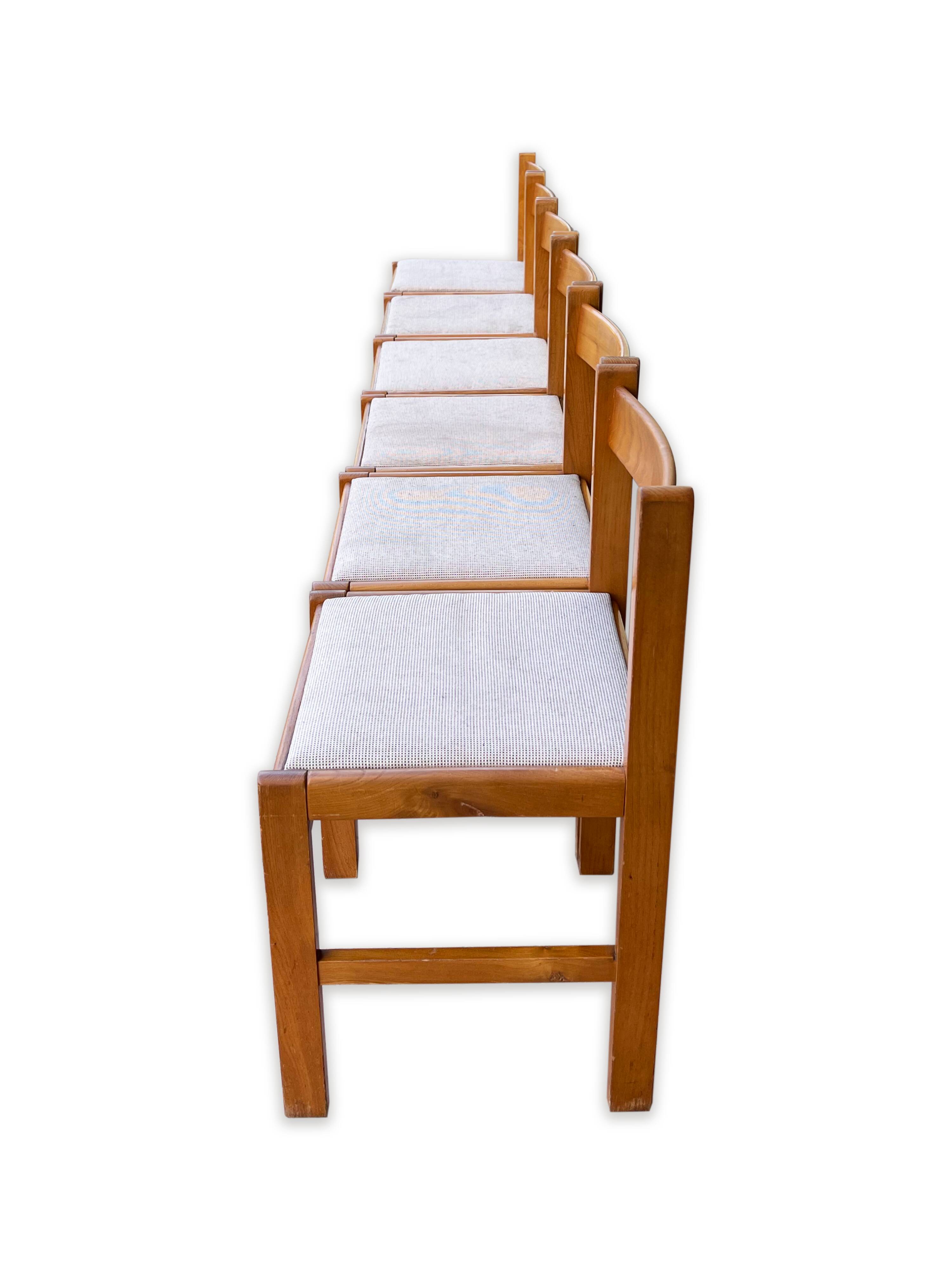 Ensemble de 6 chaises de cuisine italiennes, 1960