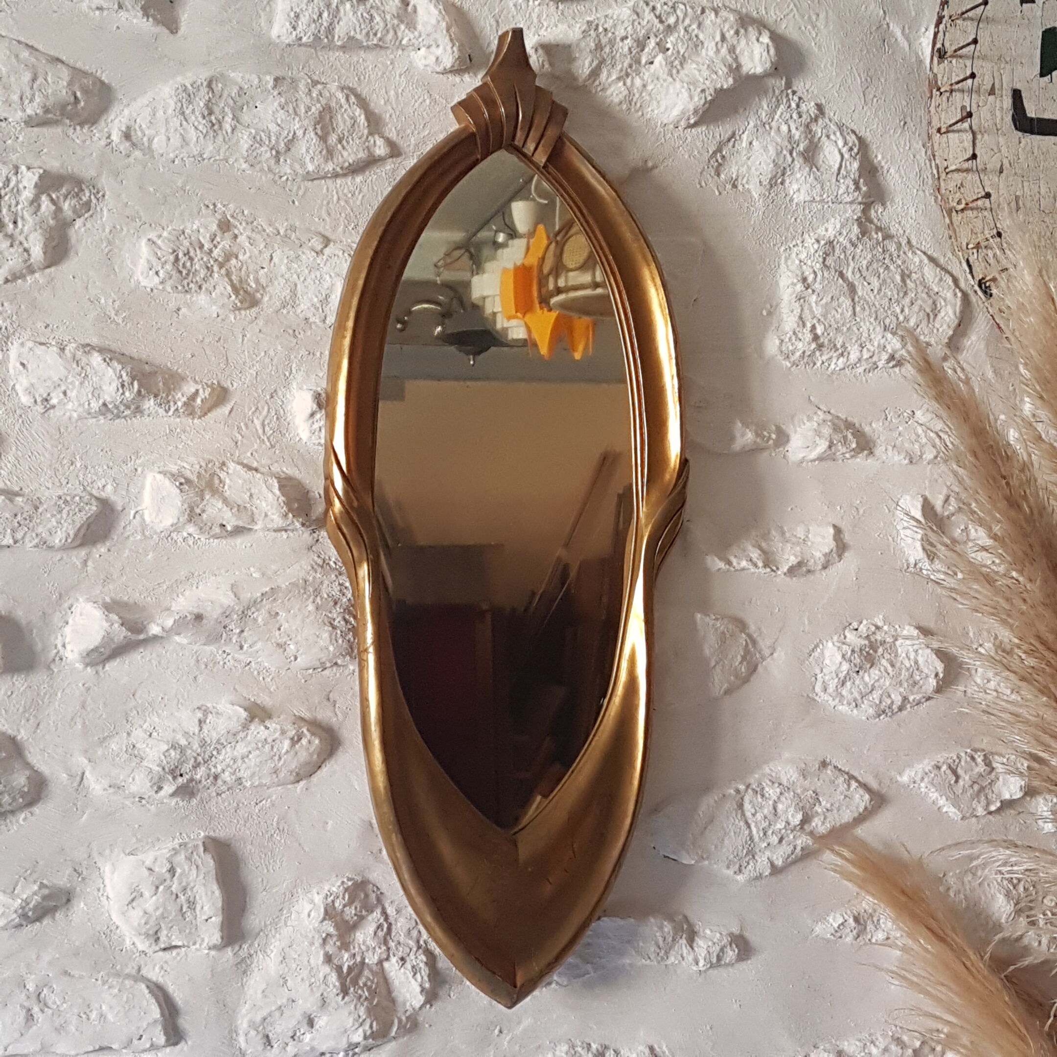 Mirror Golden patina gotham 31x80cm