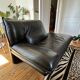 Sleeper/Daybed design in black leather Nicoletti Home