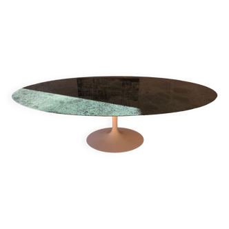 Table Knoll Saarinen 244 cm marbre vert des alpes