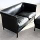 vintage sofa + ottoman | sitting area | A. Citterio | Moroso