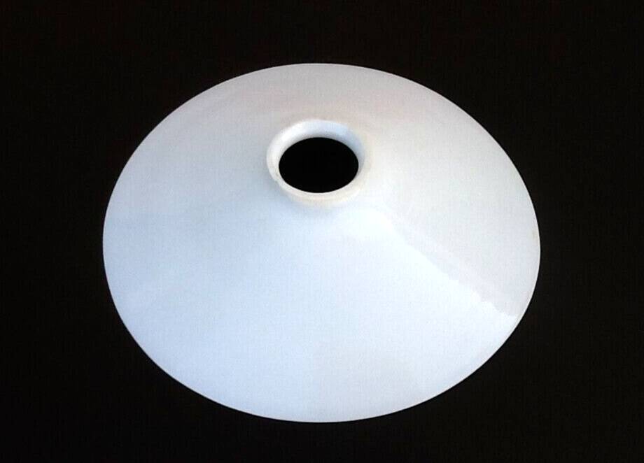 1930s lampshade for chandelier rises and falls opaline milk white