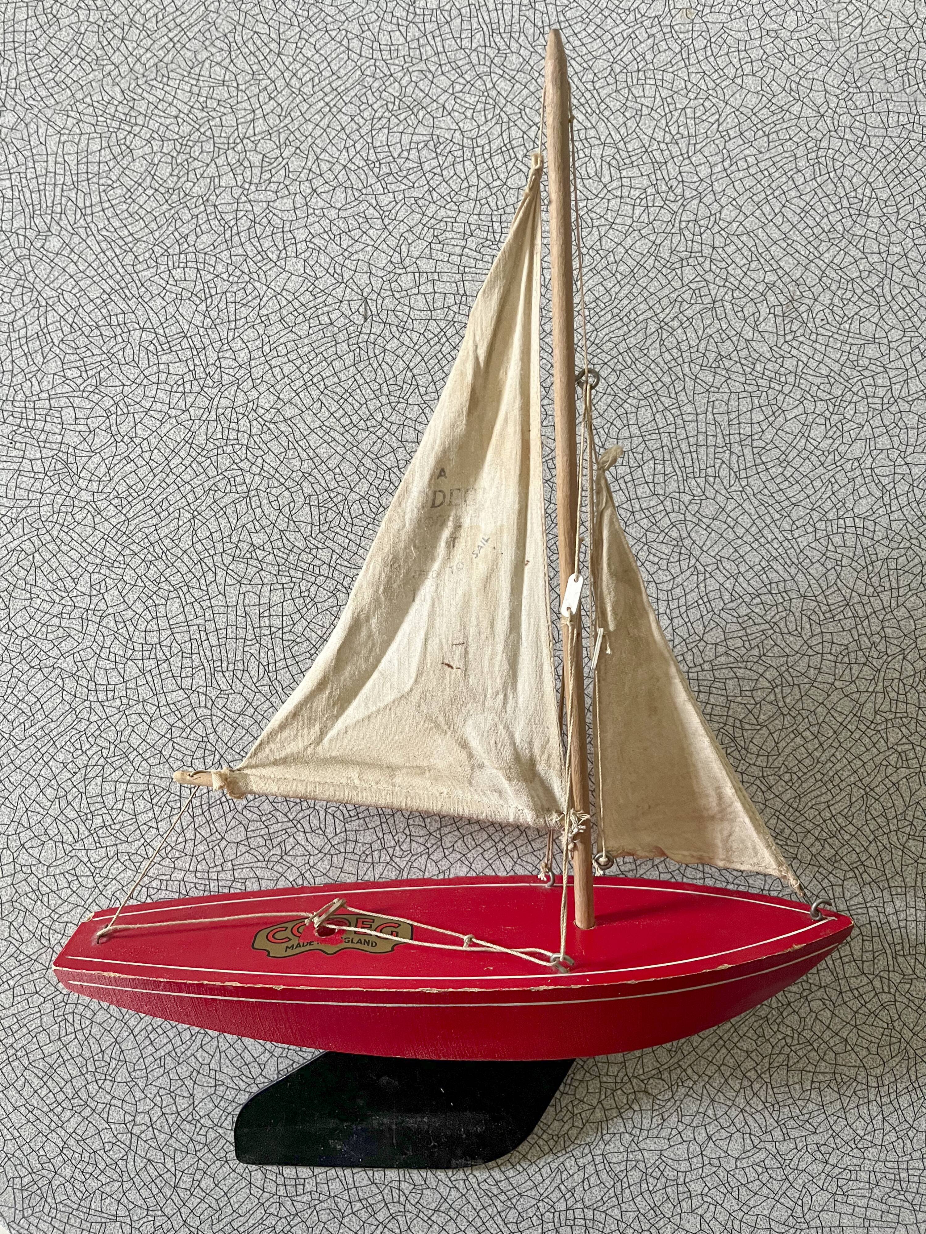 English basin sailboat codeg red, 50s-60s