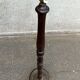 Vintage turned solid wood floor lamp from the 20th century.