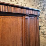 Antique French oak counter / shop counter (early 1900s)