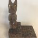 Paire de serre livres bois chiens scottish art déco