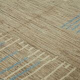 Handwoven Turkish Rustic 279 cm x 375 cm Brown Wool Carpet