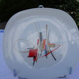 Set of 15 flat porcelain plates of the famous Model Script by Georges Boyer 60's-70's