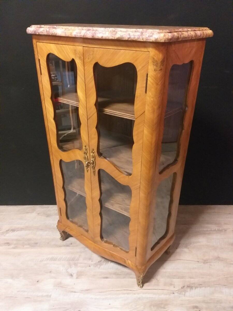 Small Display Cabinet Louis XV Marquetry